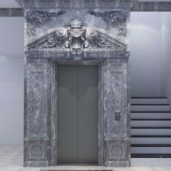 đá marble ốp thang máy