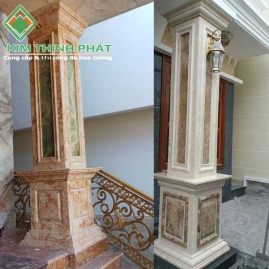 Cột đá hoa cương  2131 có độ bền đẹp với thời gian granite marble tự nhiên