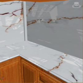 Đá hoa cương bếp rẻ nhất kim thịnh phát cắt mặt tủ bếp